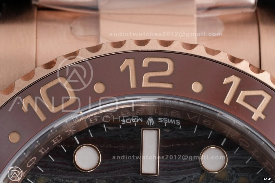 Tiger Iron Bracelet Sh3285 126715 Edition Master Oyster II CHNR on ARF Dial RG Best GMT 1111